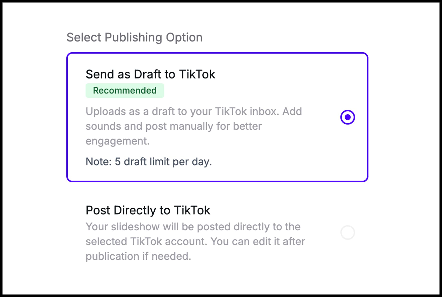 Use Drafts Instead of Auto-Posting for Better TikTok Reach
